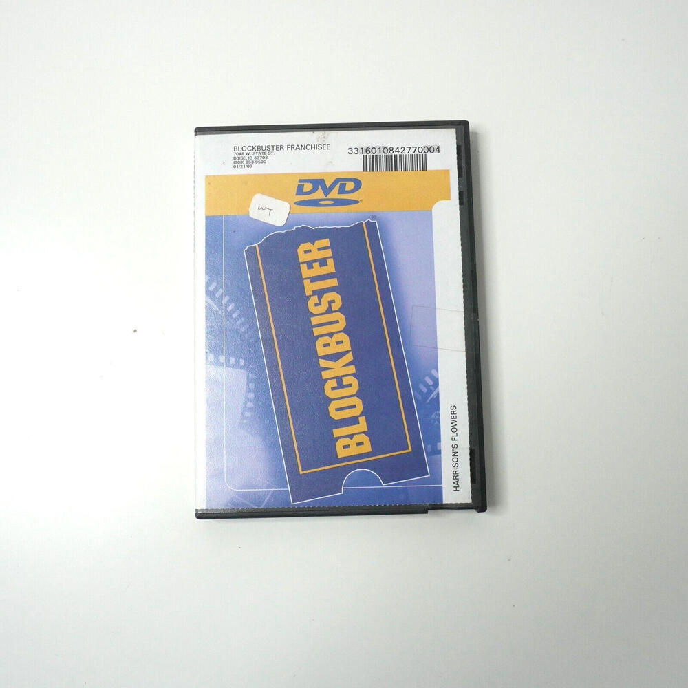 Blockbuster Rental Case with DVD Nostalgic Harrisons Flowers Y2K 2000s GUC‎